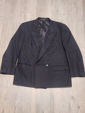 Vintage St Michael Marks & Spencer Pure Wool Double Breasted Blazer 40S
